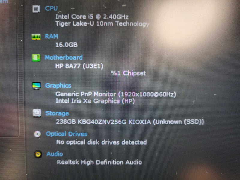 HP ProBook 450 G8 NoteBook | Core i5-1135G7 @2.40GHz, 16GB DDR4, 256GB SSD $ Lap200