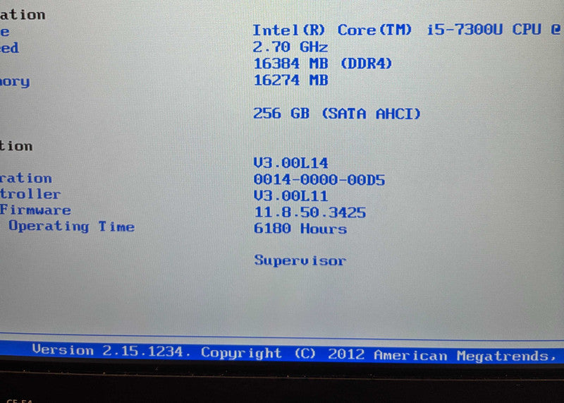 Panasonic TOUGHBOOK CF-54 TOUCH i5-7300U@2.6GHz 16GB RAM 256GB SSD 6180Hrs.