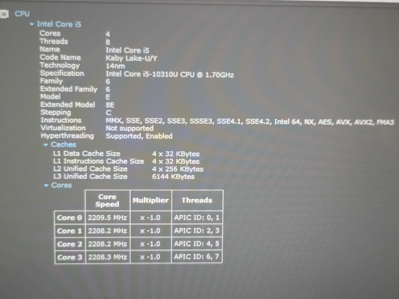 Dell Latitude 3410 i5-10310U 16GB DDR4 256GB SSD  β Lap200