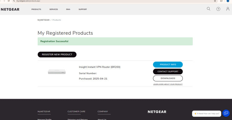 Netgear BR200 4-Port Insight Managed Business Router No AC $