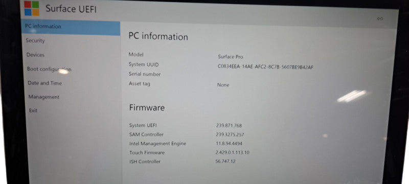 Microsoft Surface Pro 1807 Core i5-7300U CPU|8GB RAM| 256GB SSD | SEE Q