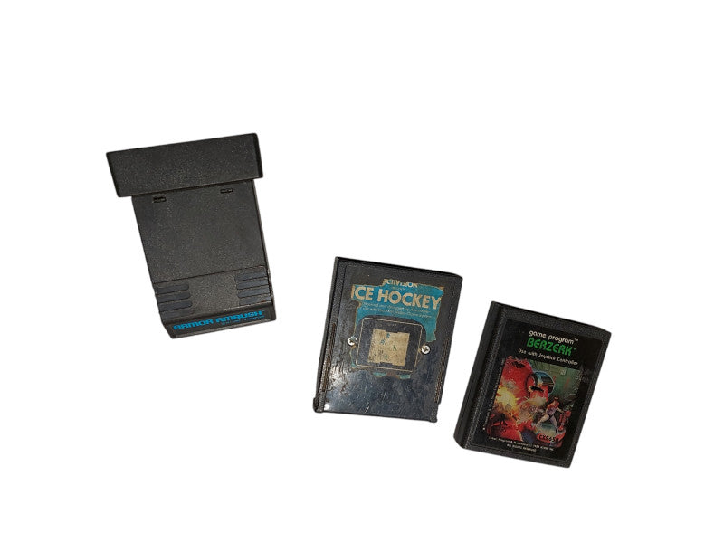 Atari Games Bundle 1982 Atari 2600 Games-Armor Ambush ,Ice Hockey ,Berzerk =