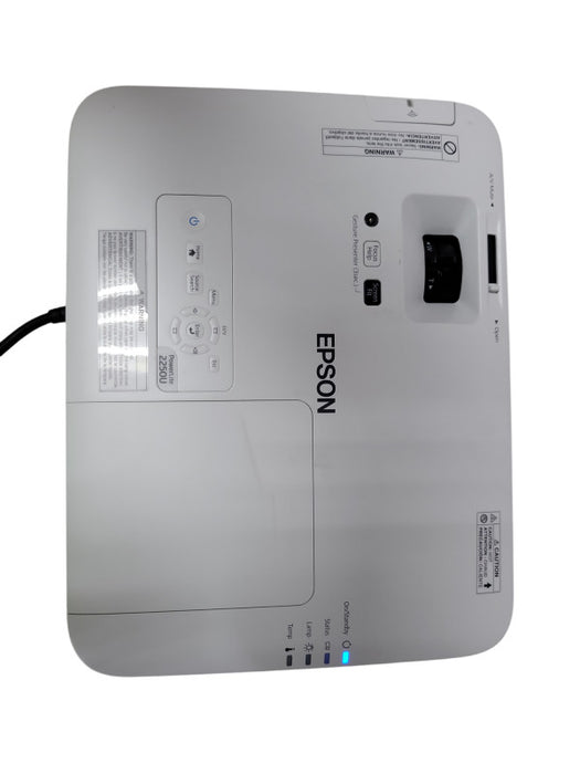 Epson PowerLite 2250U 3LCD Projector HDMI, 596 hours, No Remote _