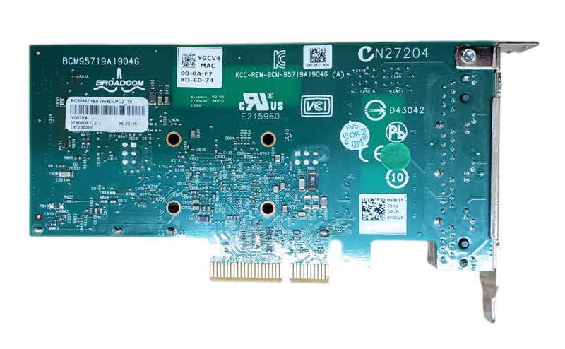 Dell Broadcom 519 Quad-Port Gigabit Ethernet Server Adapter 0YGCV4