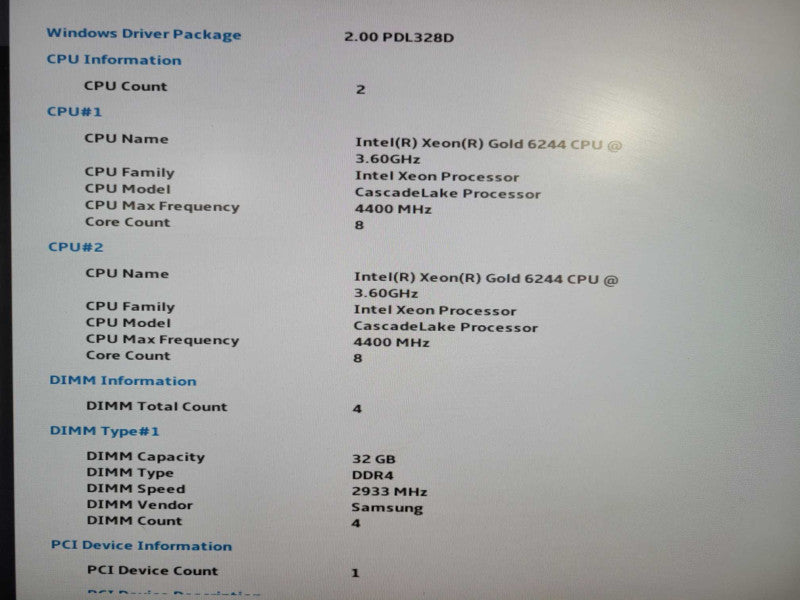 Lenovo ThinkSystem SR630 1U , 2x Xeon Gold 6244 @ 3.60GHz 128GB DDR4, 2x PSU !