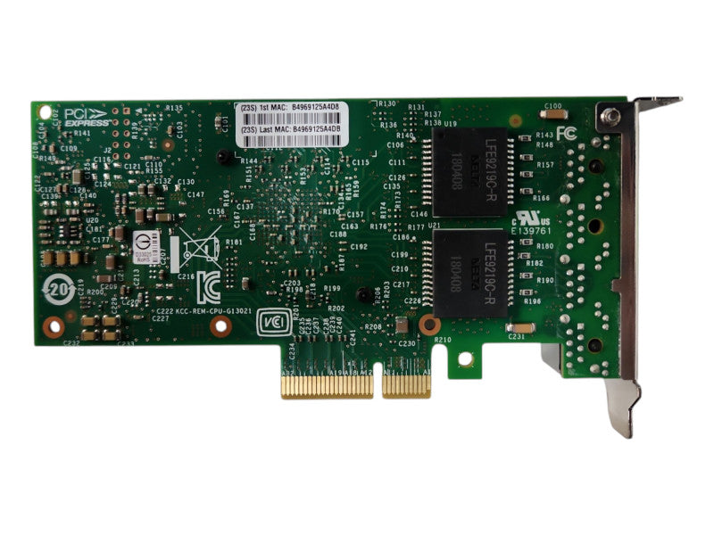 Intel I350-T4 Quad Port 1GB Network Adapter FRU00YK613 Low Profile