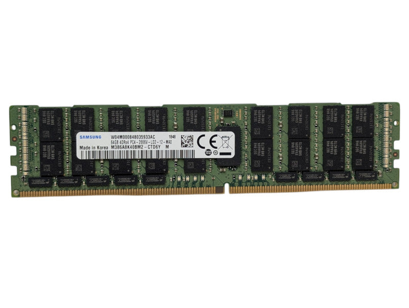 64GB DDR4 Samsung Server Memory Module 64GB 4DRx4 pC4-2666V-LD2-12-MA0  Q-