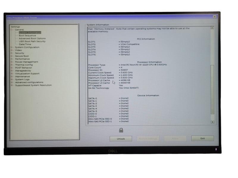Dell Precision 5820, Xeon W-2223 3.60GHz QC, 16GB DDR4, Quadro P400 _