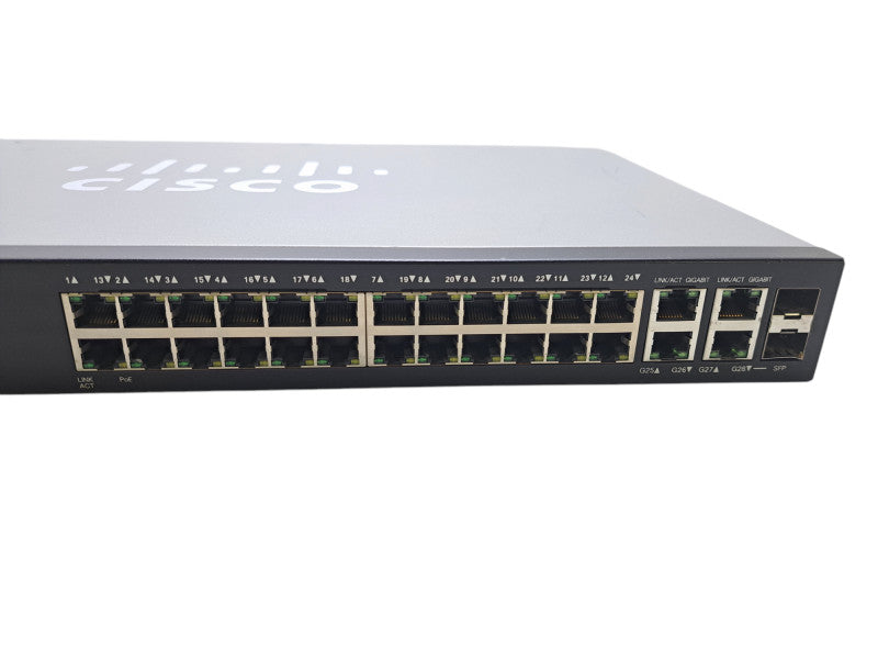 Cisco SG300-28PP-K9 V03 | 28-Port Gigabit PoE+ Managed Switch w/ 2x SFP