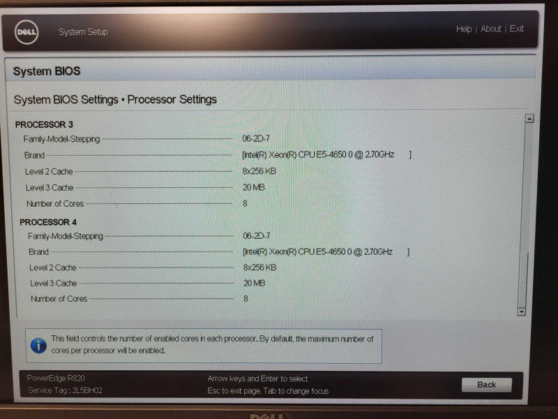 Dell PowerEdge R820 4x Xeon E5-4650 0 768GB DDR3 H710P 2x 1100w PSU NO HDD $