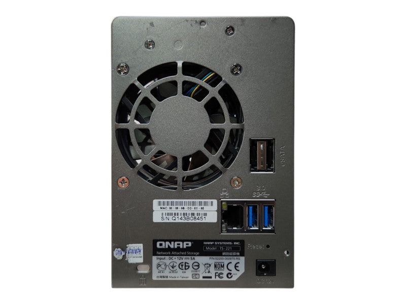 QNAP TS-221 2-Bays NAS, 2x 3TB HDDs, READ