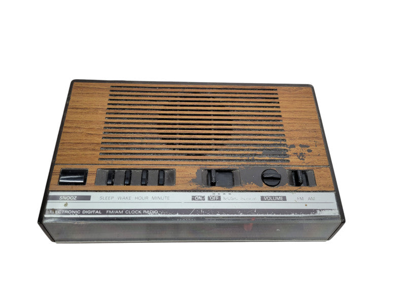 General Electric GE Digital FM/AM Clock Radio w/Alarm Model 7-4624B %