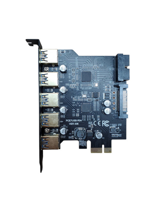 PCE7USB-04 | 5 Port USB 3.0 PCIe Expansion Adapter