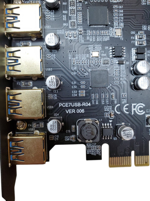 PCE7USB-04 | 5 Port USB 3.0 PCIe Expansion Adapter
