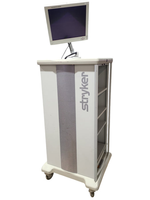 Stryker Standard Endoscopy Cart w/ Monitor Mounting Arm, 19" SV-2 Monitor