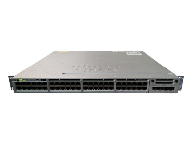 Cisco WS-C3850-48F-S 48-Port Gigabit PoE+ Switch w/ C3850-NM-2-10G