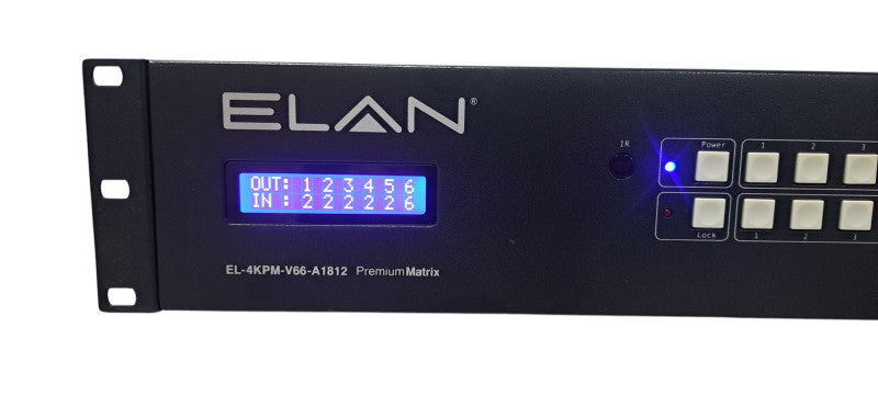 Elan EL-4KPM-V66-A1812 4K HDBaseT HDMI Matrix Switcher | READ