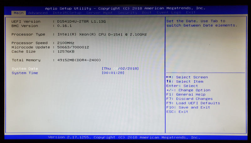 DATTO S3P4000 Server Xeon D-1541 2.1GHz 48GB RAM - No HDD Q