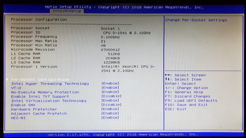 DATTO S3P4000 Server Xeon D-1541 2.1GHz 48GB RAM - No HDD Q