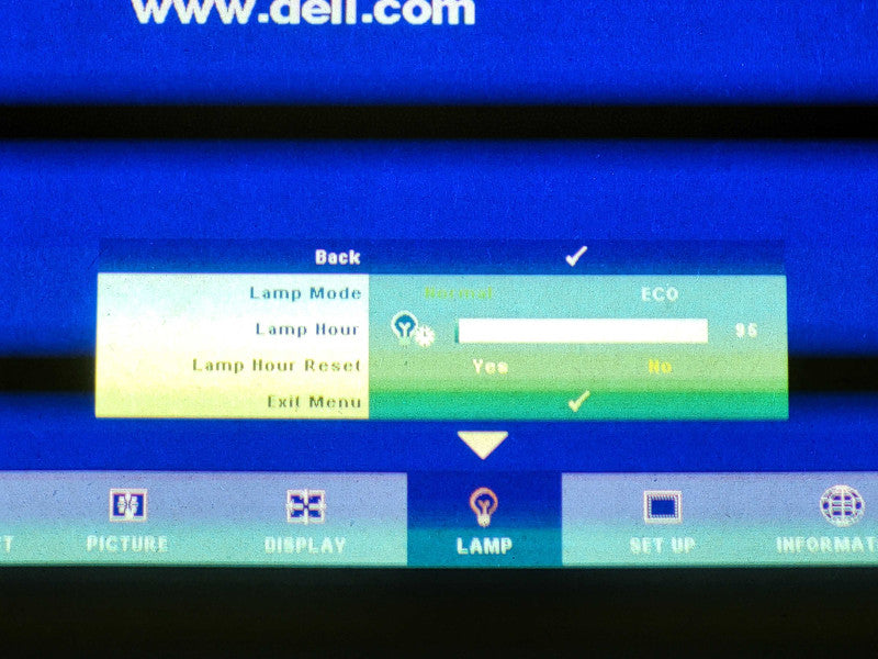 Dell 1510X DLP Multimedia Home Theater Projector HDMI 3500 Lumens 95 Lamp Hour No remote !