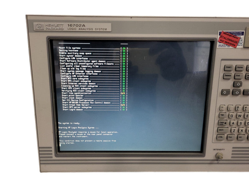 HP Agilent Keysight 16702A Logic Analysis System READ _