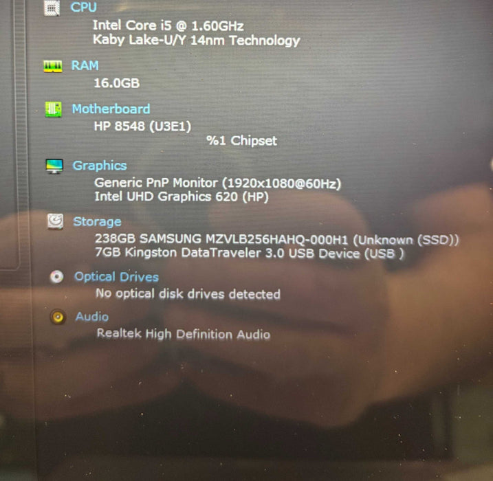HP EliteBook x360 830 G6 TOUCH i5-8256U@1.6GHz 16GB RAM 256GB SSD  Lap200