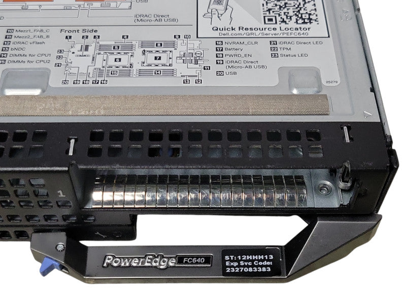 Dell PowerEdge FC640 with 2x Xeon Silver 4208 2.10GHz, No RAM, No HDD Q_