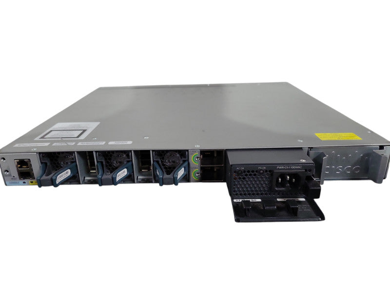 Cisco WS-C3850-48F-S 48-Port Gigabit PoE+ Switch, 1x 1100W PSU !