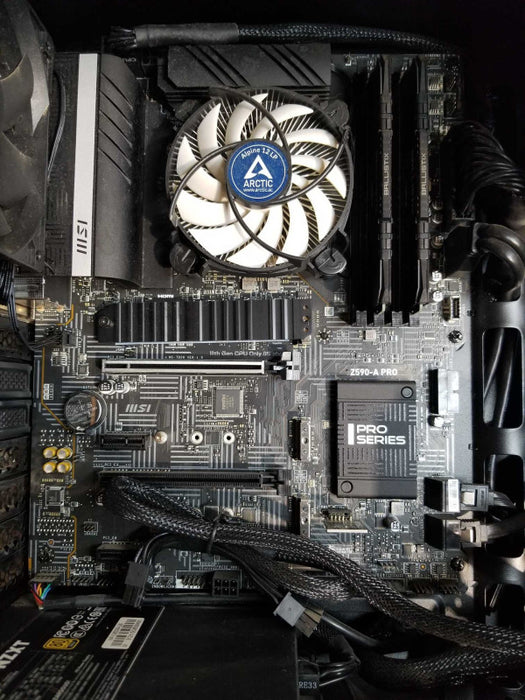 Custom Tower, MSi Z590-A PRO, Intel i5-10600K CPU 4.10GHz, 16GB RAM
