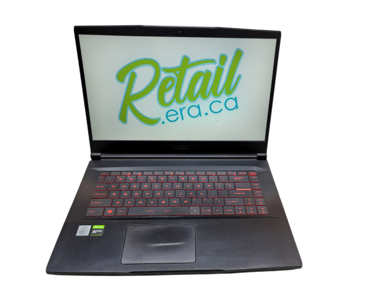 MSI GF63 MS-16R4 i7-10750H 16GB DDR4 GTX 1650 Max Q 256GB SSD READ Qβ Lap200