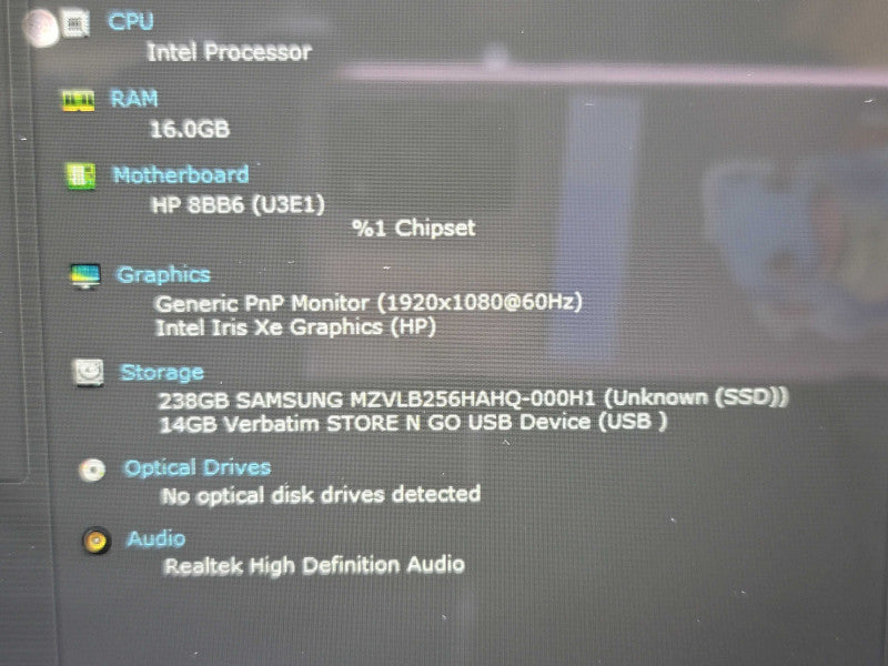 HP Laptop 15-fd0018ca i7-1355U 16GB RAM 256GB SSD Touch Screen β Lap200