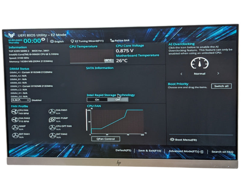 Custom PC ASUS TUF X299 MARK 2 Intel Core i9-9960X 16GB RAM  -