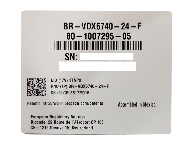 Brocade VDX 6740 Series BR-VDX6740-24-F 48 Port Managed Switch