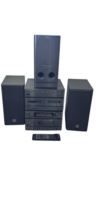 Vintage Sharp CD-C700 2.1 Mini Component Stereo System | READ