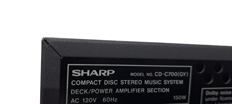Vintage Sharp CD-C700 2.1 Mini Component Stereo System | READ