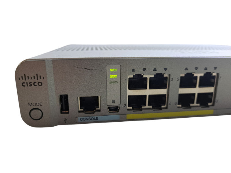 Cisco WS-C2960CX-8TC-L V04 | 8-Port Gigabit Managed Silent Switch w/ 2x SFP