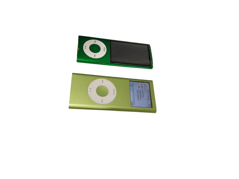 Bundle of 2 Green Ipods, Model: A1320 & A1199 =