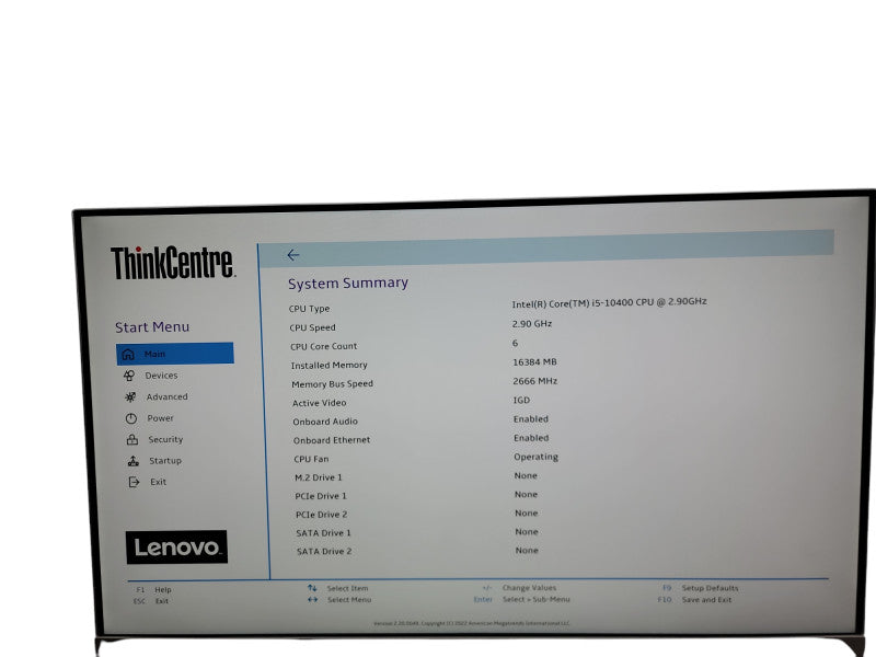 Lenovo Thinkcentre M70c SFF i5 -10400 @ 2.90GHz 16GB DDR4 Ram θ