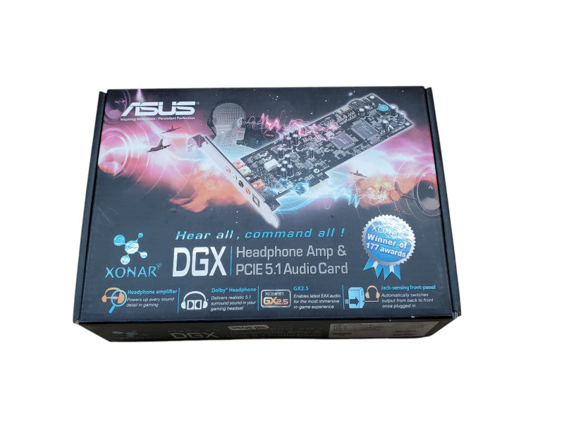 ASUS Xonar DGX 5.1 Channel PCIe Gaming Sound Card | XONAR_DGX Q Q