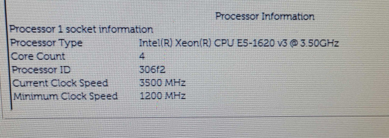 Dell Precision T5810 | Xeon E5-1620 v3 | 8GB DDR4 | QUADRO K2200 | NO HDD