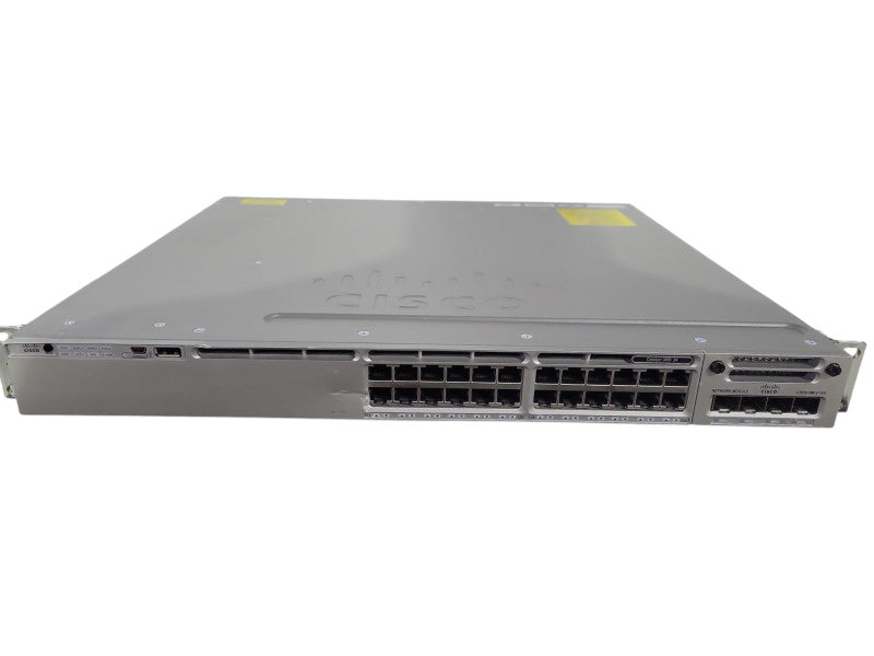 Cisco WS-C3850-24T-E V04 | 24-Port Gigabit Switch, w/ C3850-NM-2-10G 2x PSU !