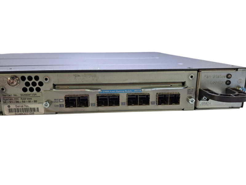 HP E3800 48G-4SFP+ J9574A | 48x 1GbE PoE+, 4x SFP+ Switch w/ J9577A Module