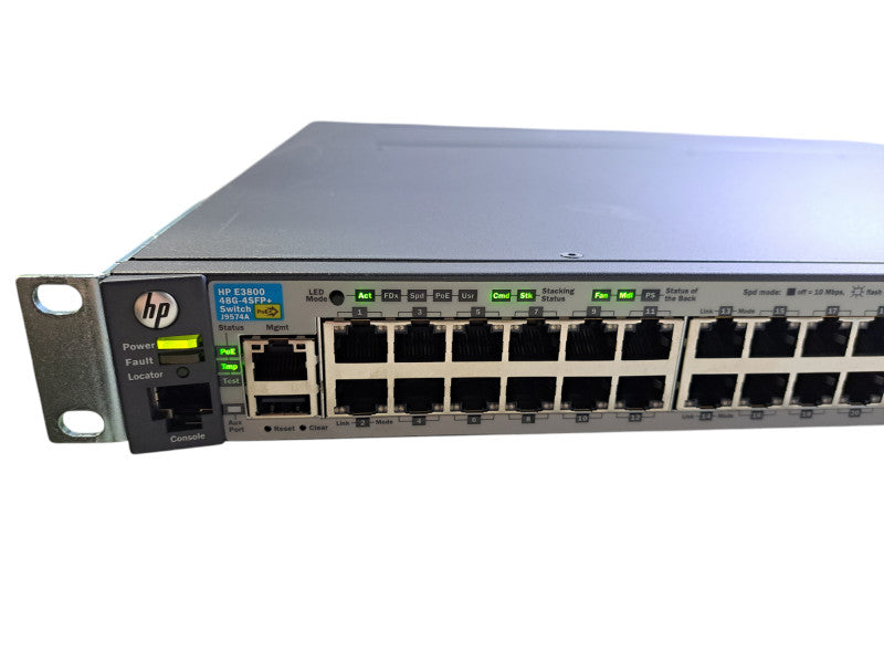 HP E3800 48G-4SFP+ J9574A | 48x 1GbE PoE+, 4x SFP+ Switch w/ J9577A Module