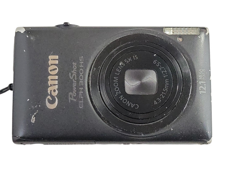 Canon Powershoot ELPH 300HS 12.1MP Camera, broken screen, No SD Card, READ _