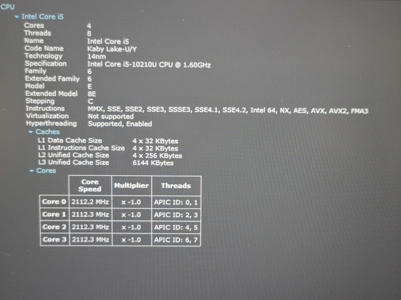 HP EliteBook 850 G7 i5-10210U 16GB RAM 256GB SSD  β Lap200