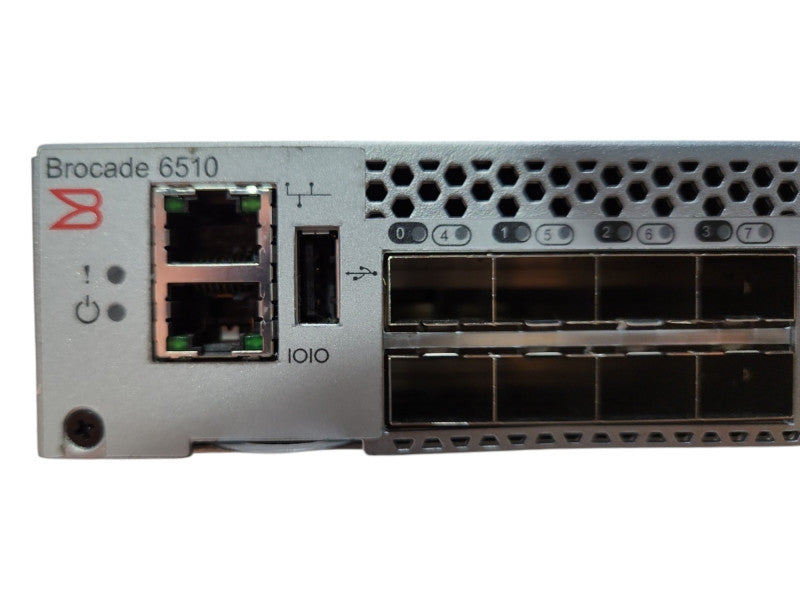Brocade 6510 48-Port NA-6510-24-8G-R 16Gb FC SAN Switch w/ 24-Port Active