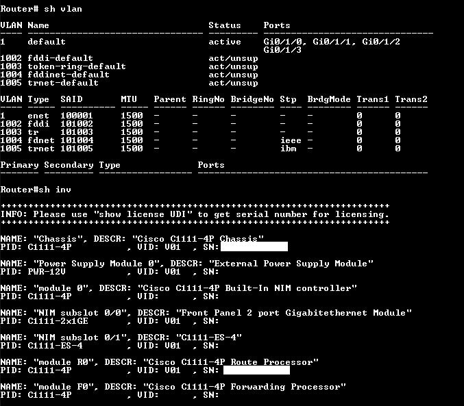 Cisco ISR 1100 Series C1111-4P V01 Services Integrated Router