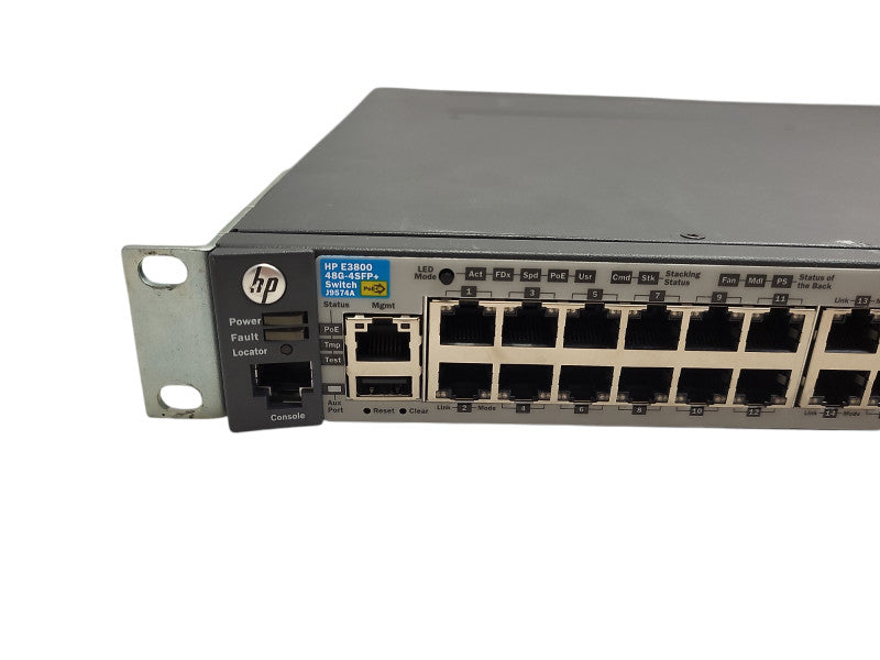 HP E3800 48G-4SFP+ J9574A | 48x 1GbE PoE+, 4x SFP+ Switch w/ J9577A Module Q$