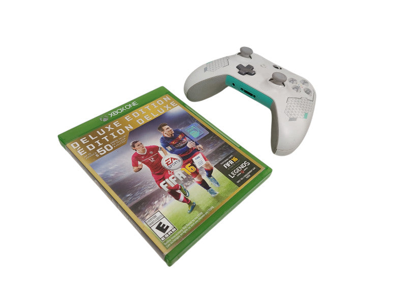 Microsoft Xbox One Controller Sport White SpecialEdition Model: 1708 & Game =