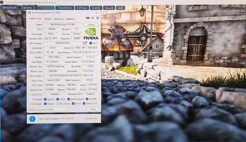 ASUS STRIX-GTX 960-DC2OC-2GD5 NVIDIA GeForce GTX 960 2 GB Graphics Card !